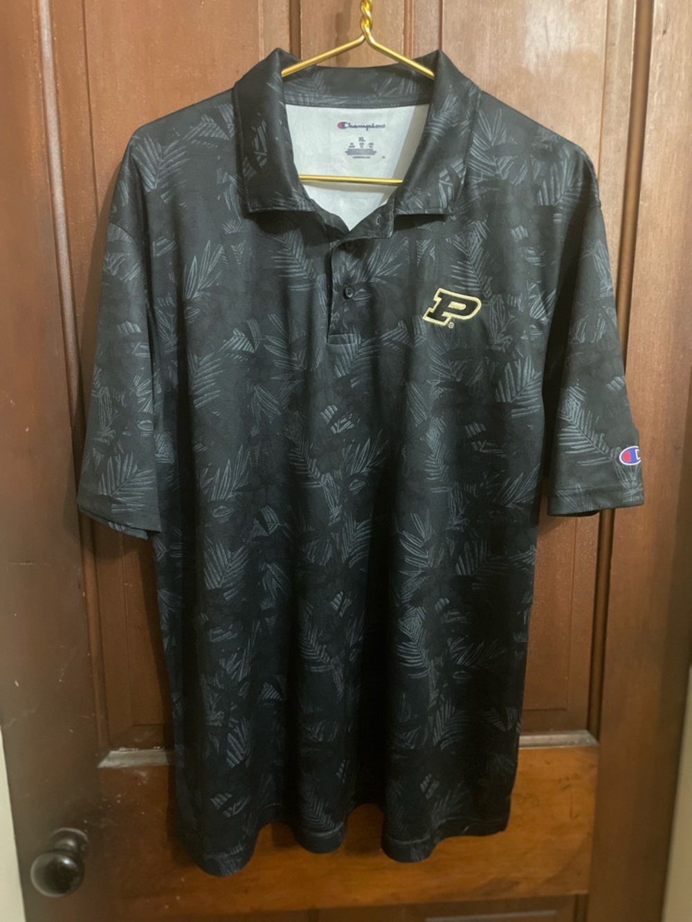 Champion men’s extra large short sleeve Purdue polo shirt